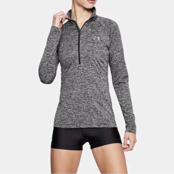 Under Armour Womens HeatGear Tech Twist ½ Zip Long Sleeve Top - Picture 1 of 9